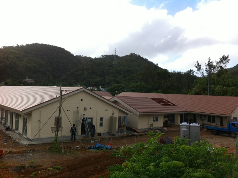 名護市にて介護施設建設中